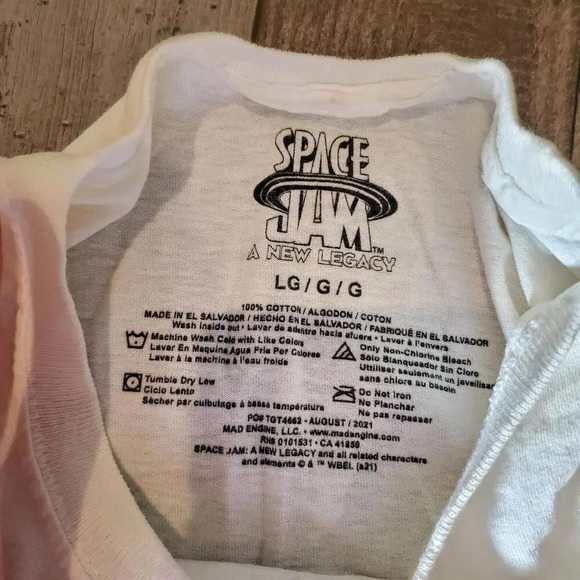 NWT Space Jam Boys Graphic T-Shirt Size Large - Picture 2 of 11